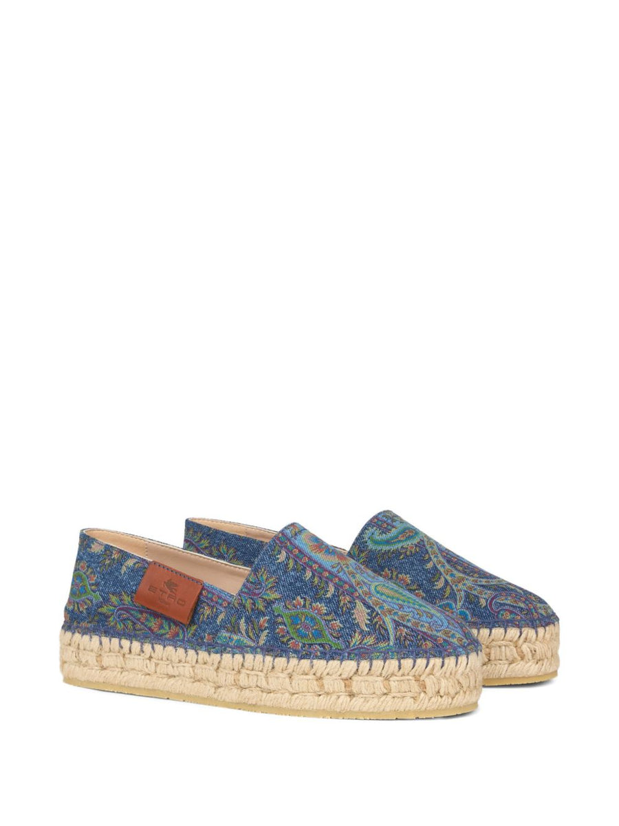 Espadrilles Blue Cotton