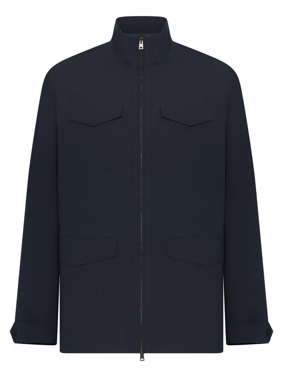 Jacket Navy Blue Polyamide
