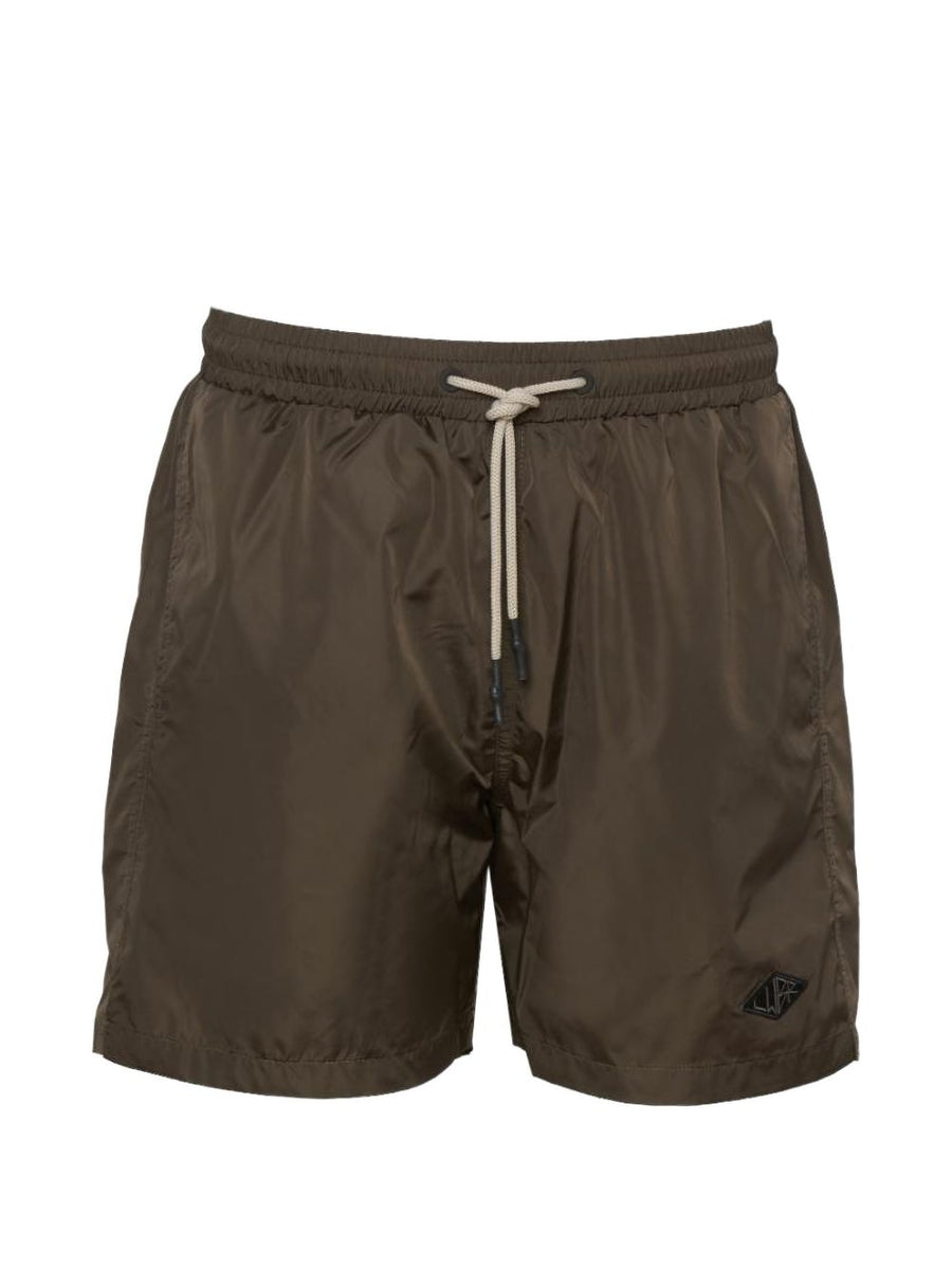 Swim Shorts Green Polyamide Suits
