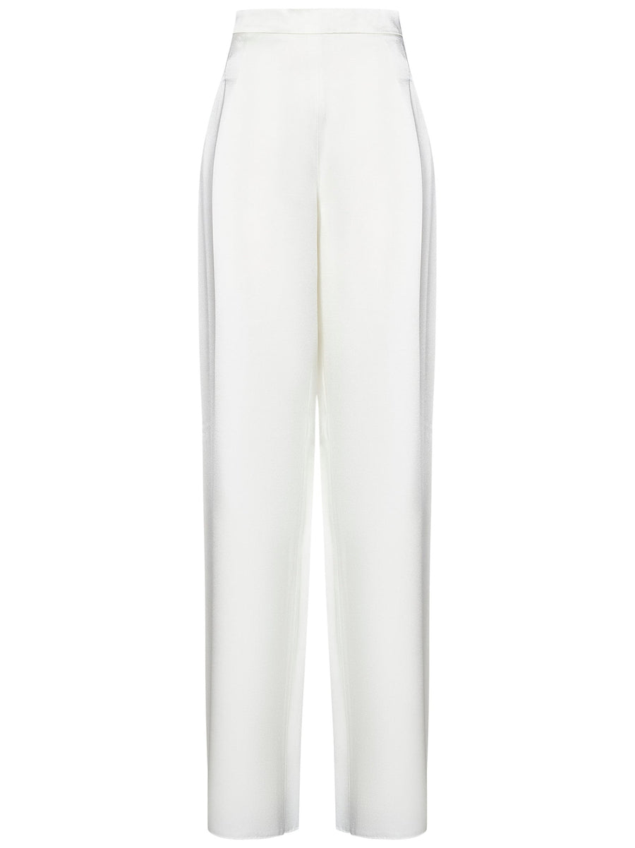 Trousers Studio White Acetate