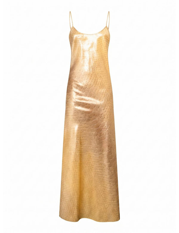 Dress Silk Gold