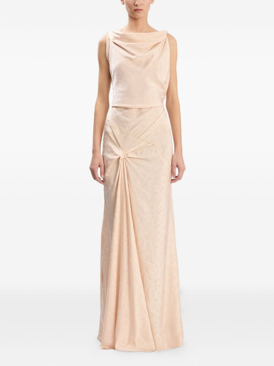 Long Dress Posy Pink Viscose