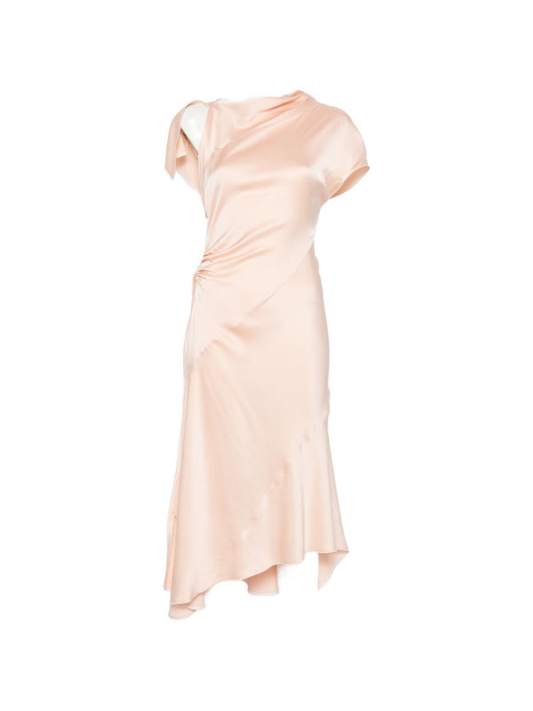 Midi Dress Pink Acetate