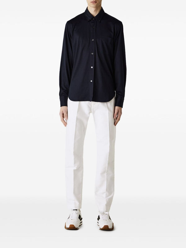 Shirt Silk-Cotton Blue