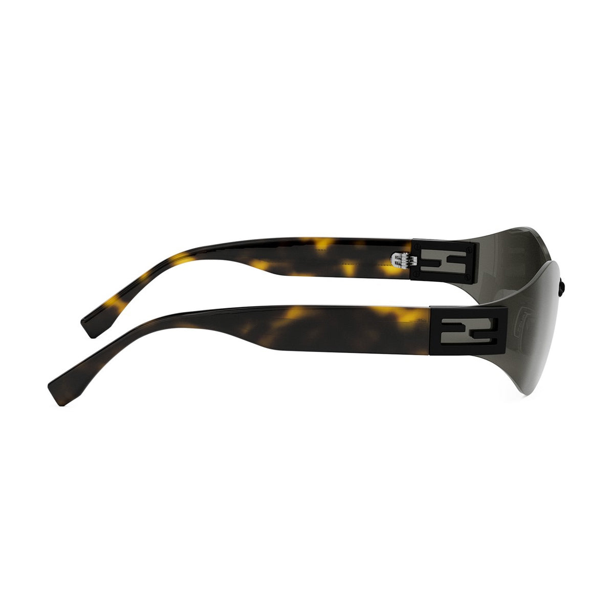 FE40159U Baguette 02A Havana Nero Opaco Marrone Acetate/metal Occhiali Da Sole