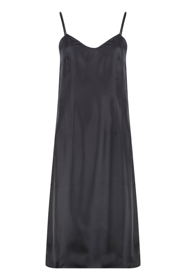 Silk Mini Dress Black