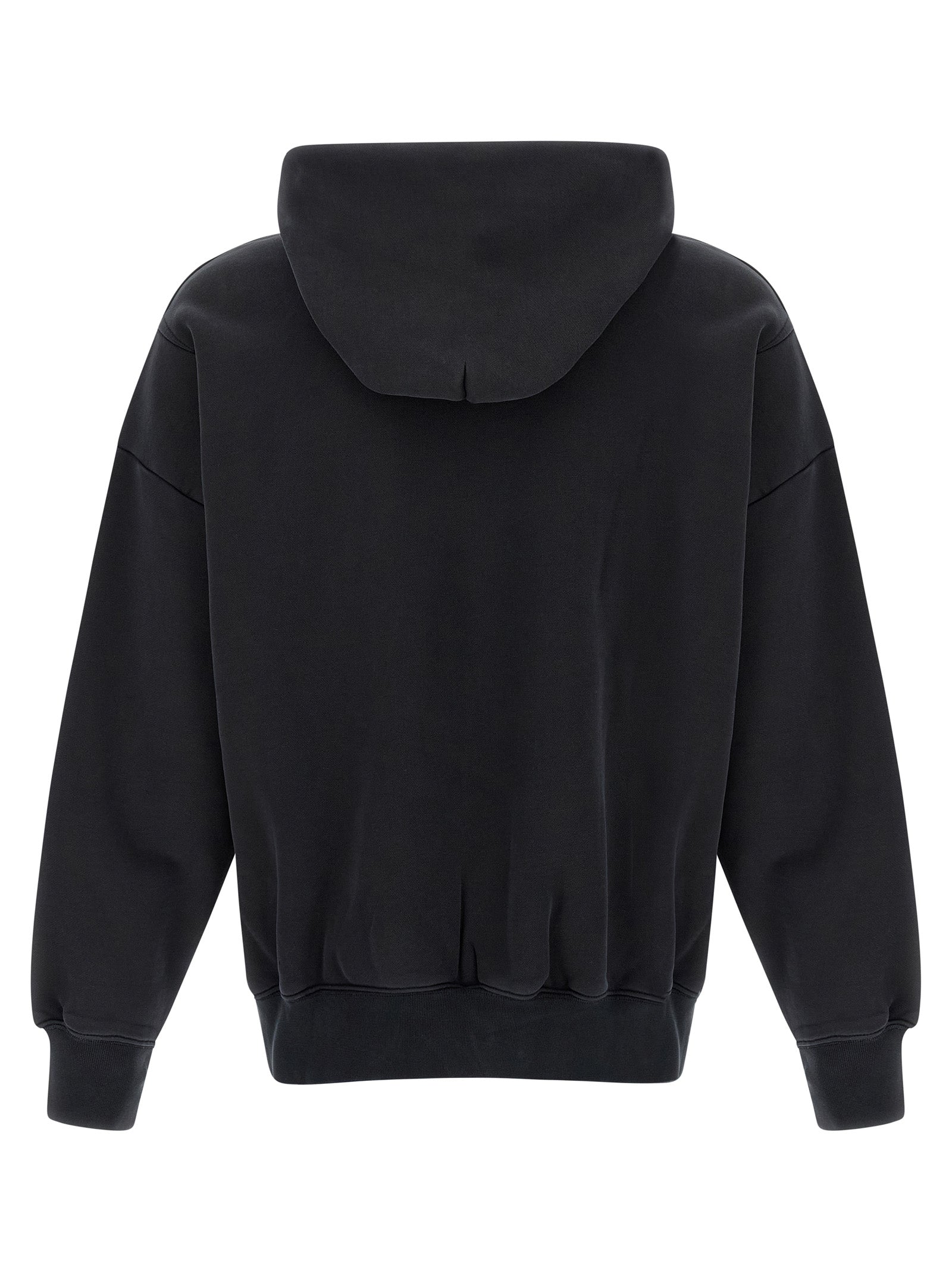 Hoodie Black Cotton Sweatshirt