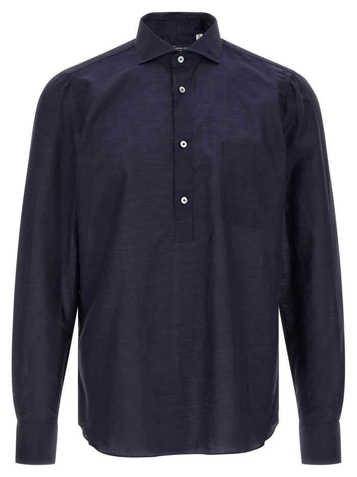 Porto blouse Blue Cotton Shirt