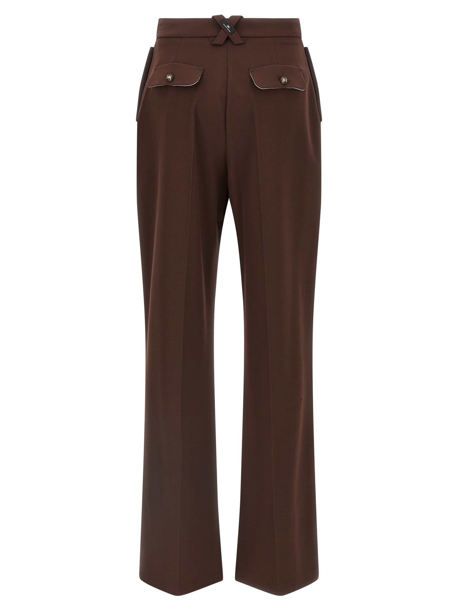 Palazzo pants Brown Polyester Viscose Elastane