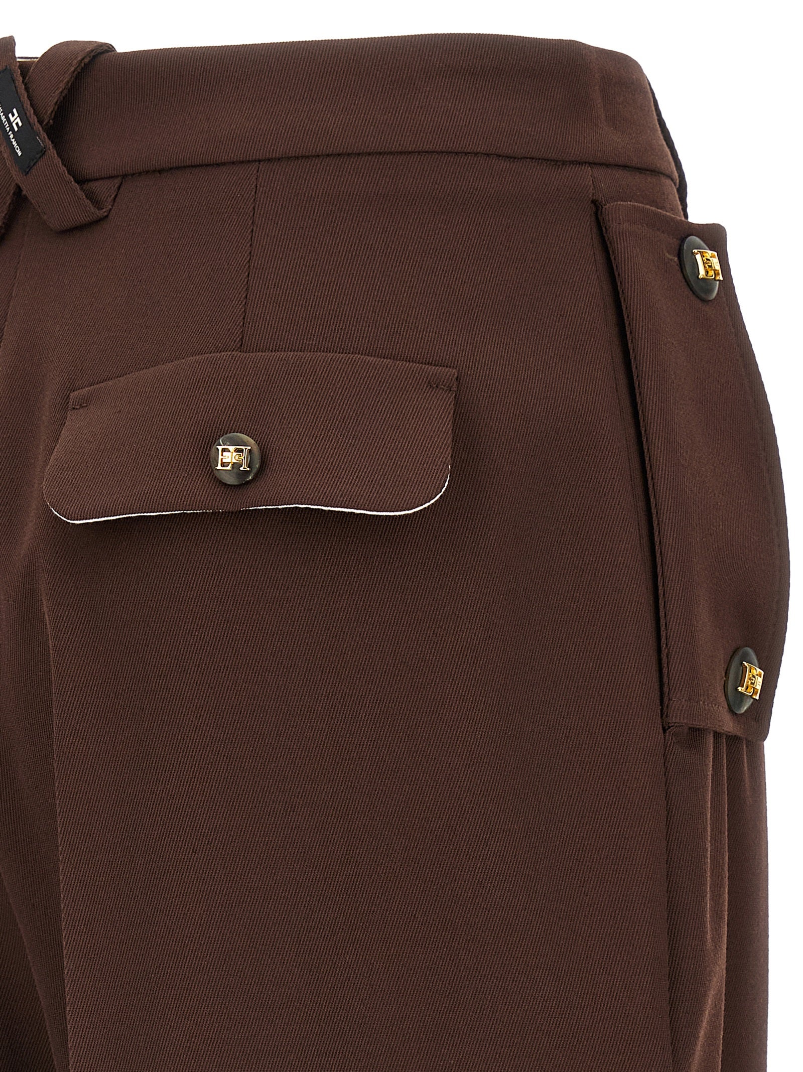 Palazzo pants Brown Polyester Viscose Elastane