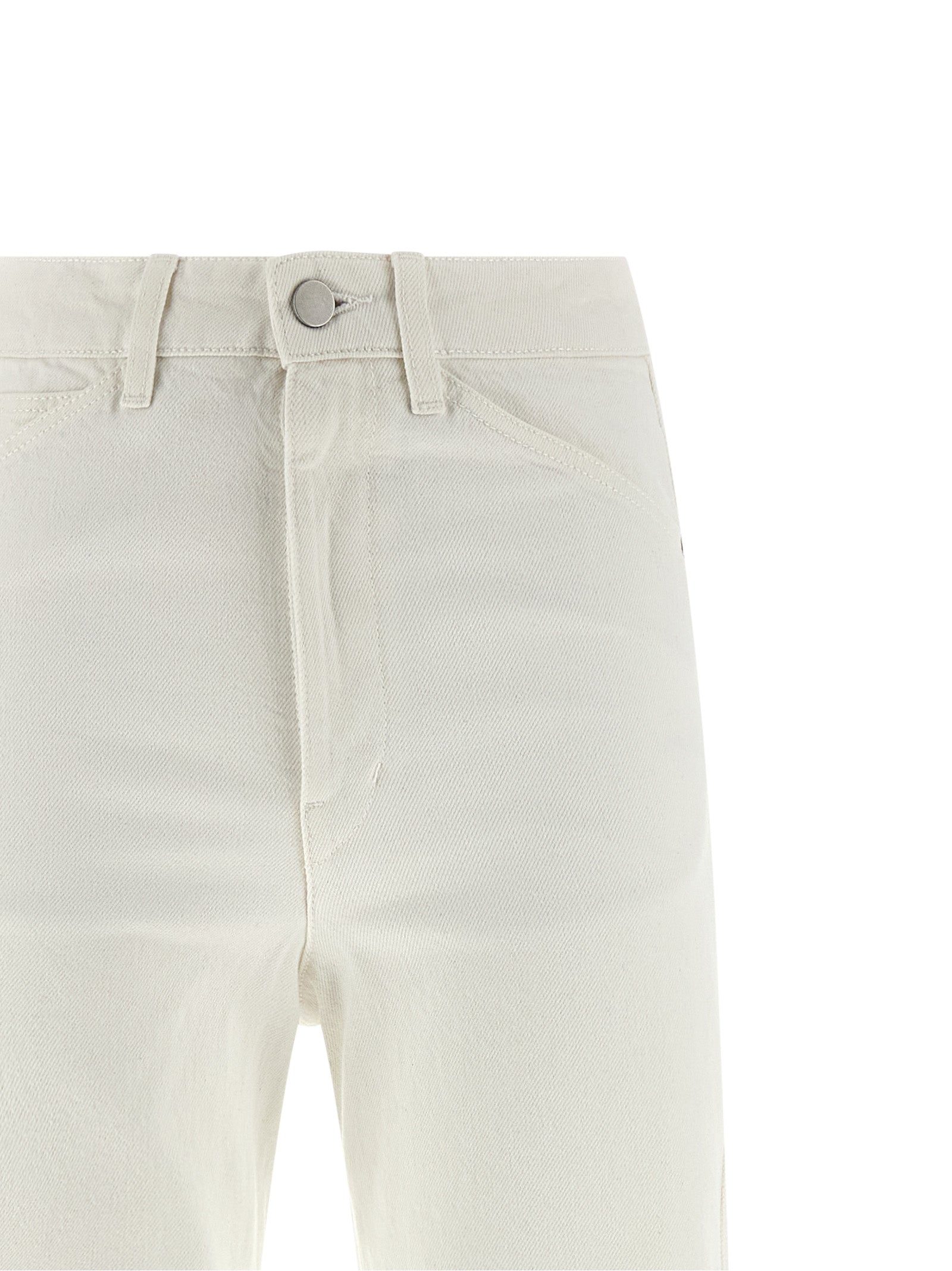 Twisted pants White Cotton