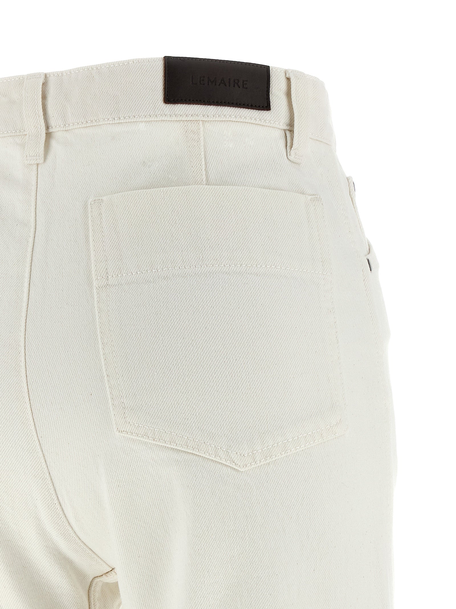 Twisted pants White Cotton