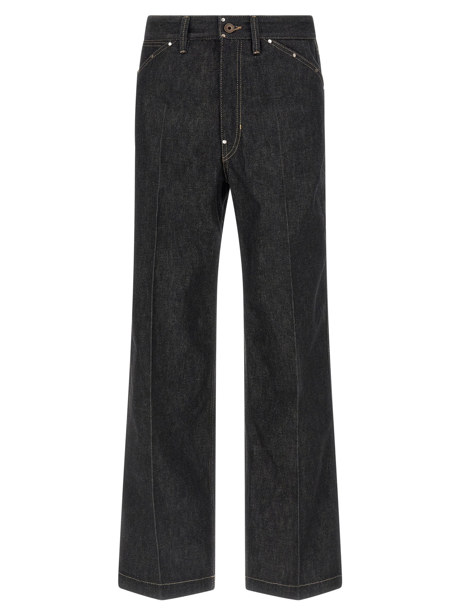 Rivet jeans Black Cotton