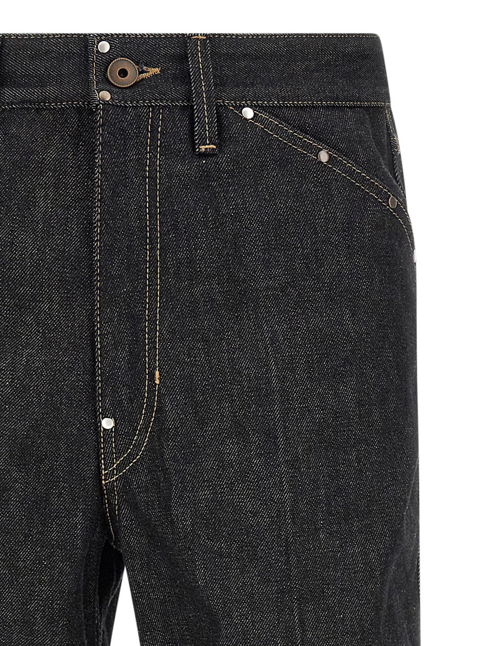 Rivet jeans Black Cotton