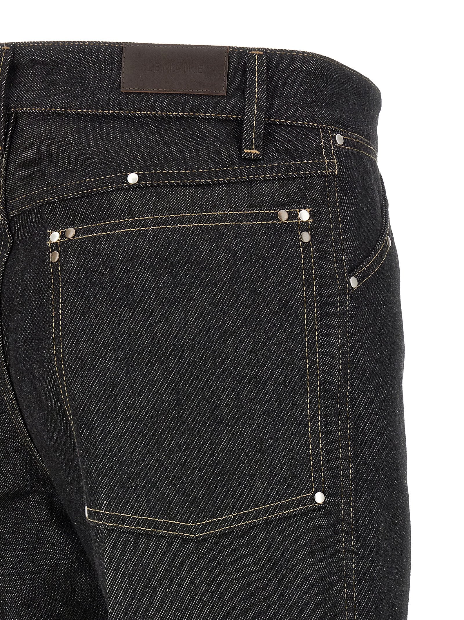 Rivet jeans Black Cotton