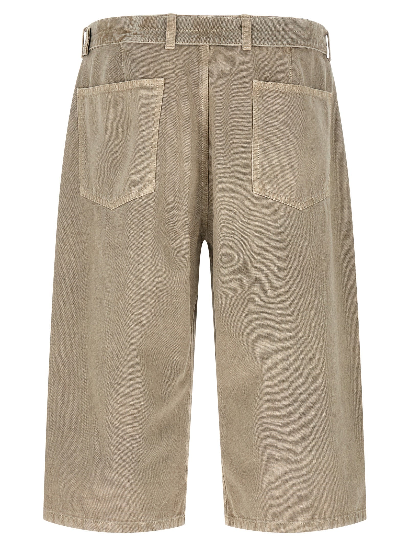 Denim Bermuda Shorts Gray Cotton Bermuda