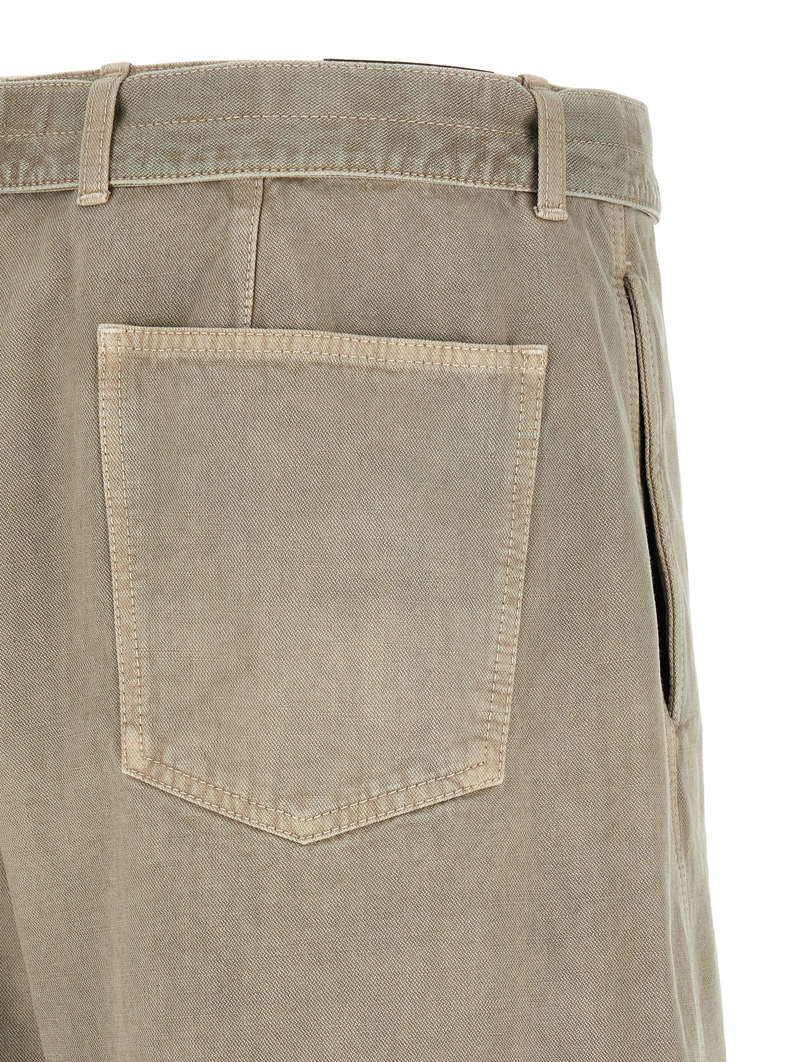 Denim Bermuda Shorts Gray Cotton Bermuda