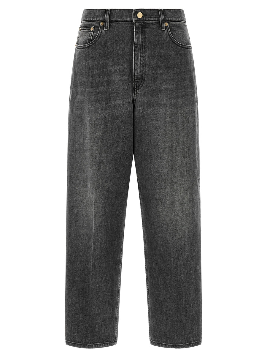 Fabiana Filippi Filo Diamante Jeans — Gray