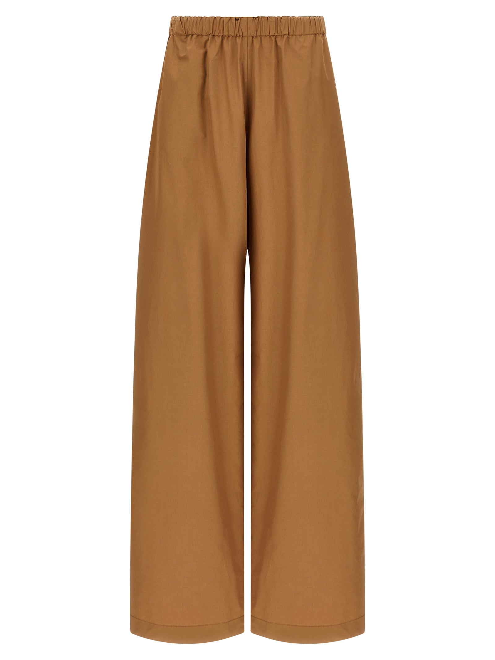 Loose leg pants Brown Cotton