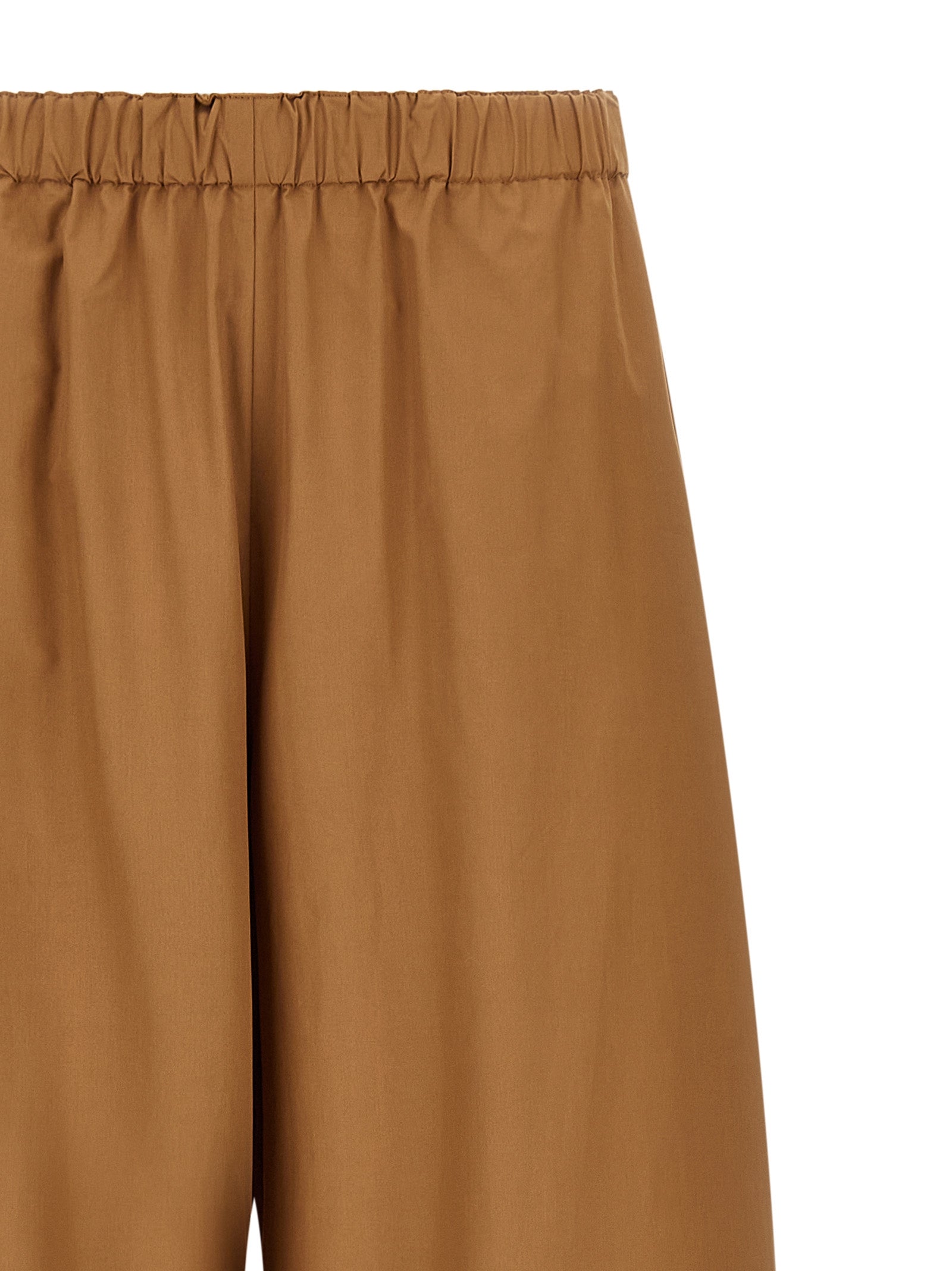 Loose leg pants Brown Cotton