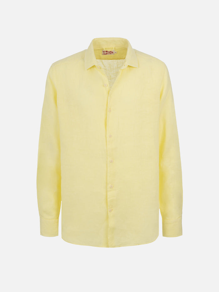 Pamplona Linen Shirt Pale Yellow