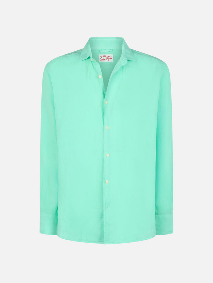 Pamplona Linen Shirt Mint Green