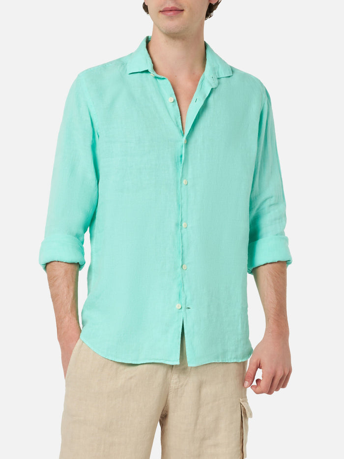 Pamplona Linen Shirt Mint Green