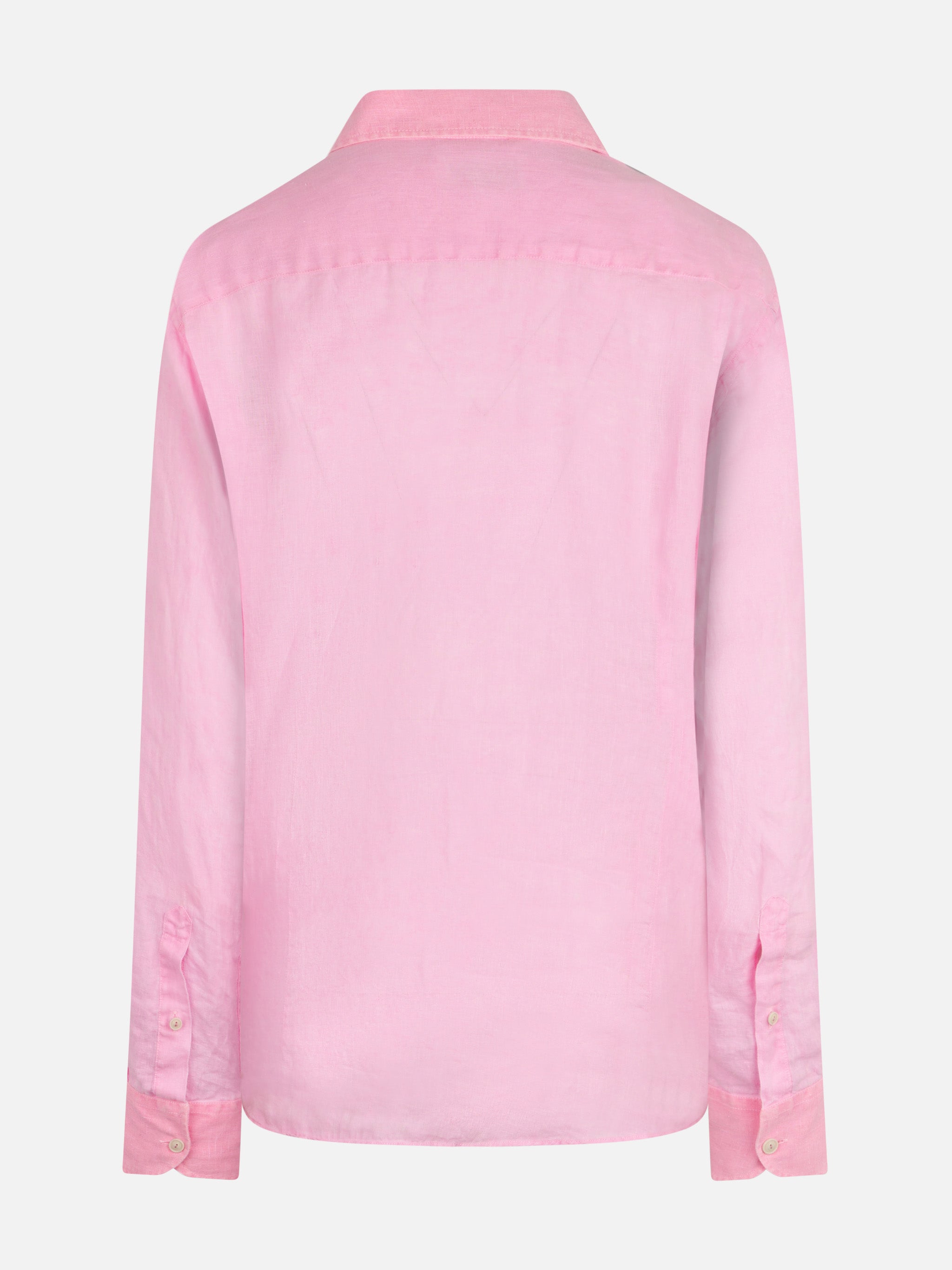Man Water Fluo Pink Linen Pamplona Shirt
