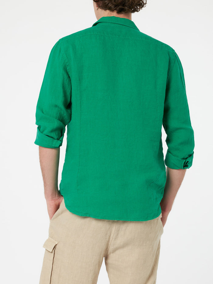 Pamplona Linen Shirt Green