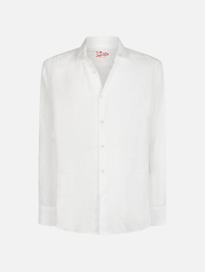 Pamplona Linen Shirt White