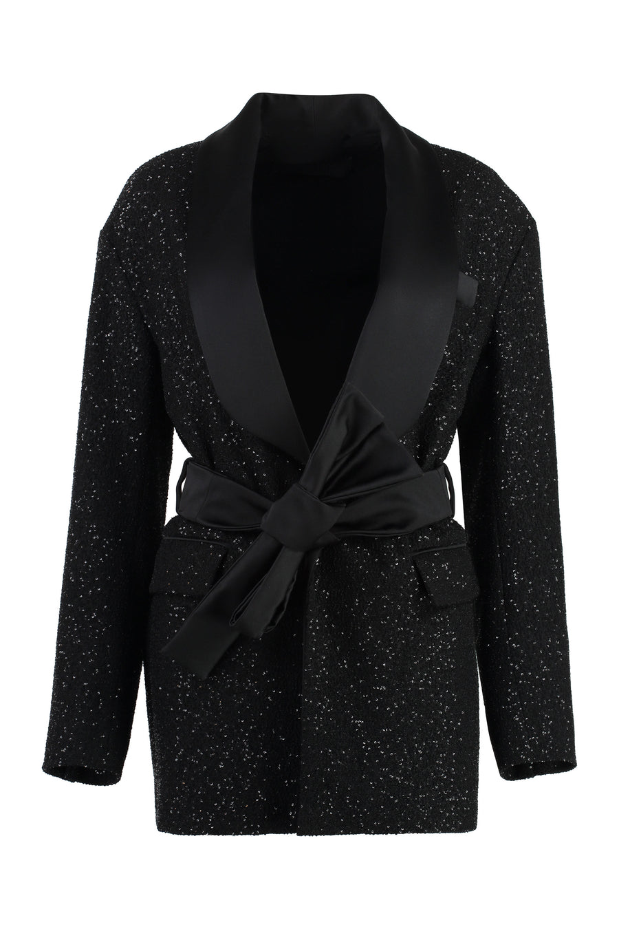 Pau Sequin Blazer Black Blazers