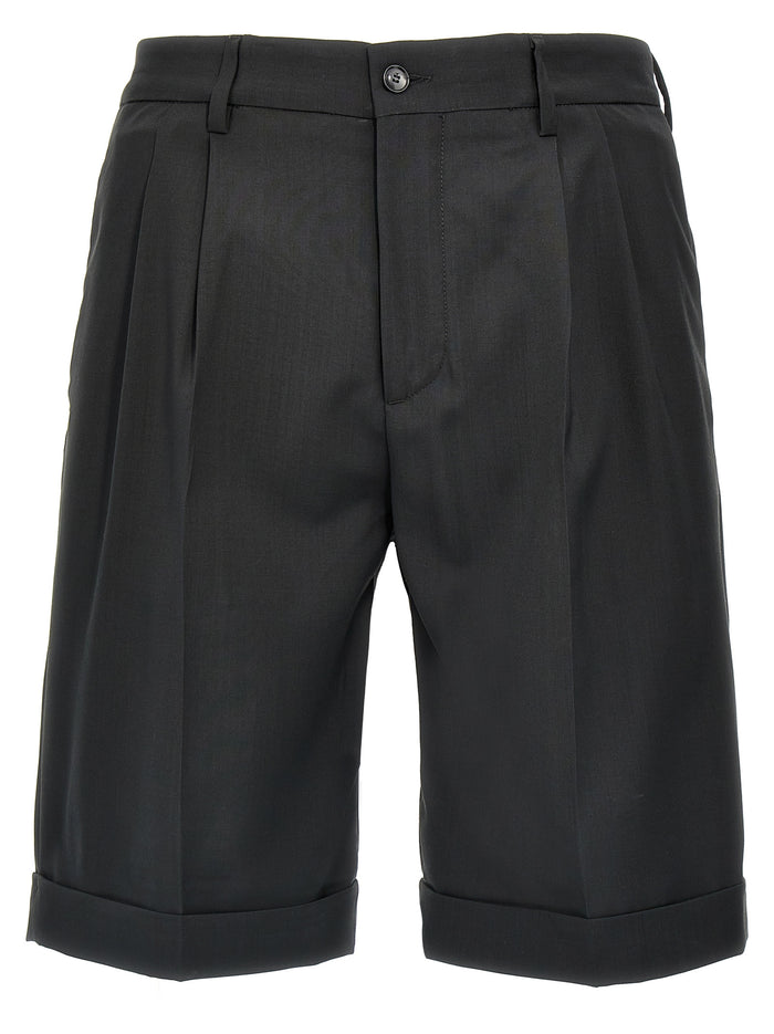 Scandola Tropical bermuda shorts Gray Virgin Wool Bermuda