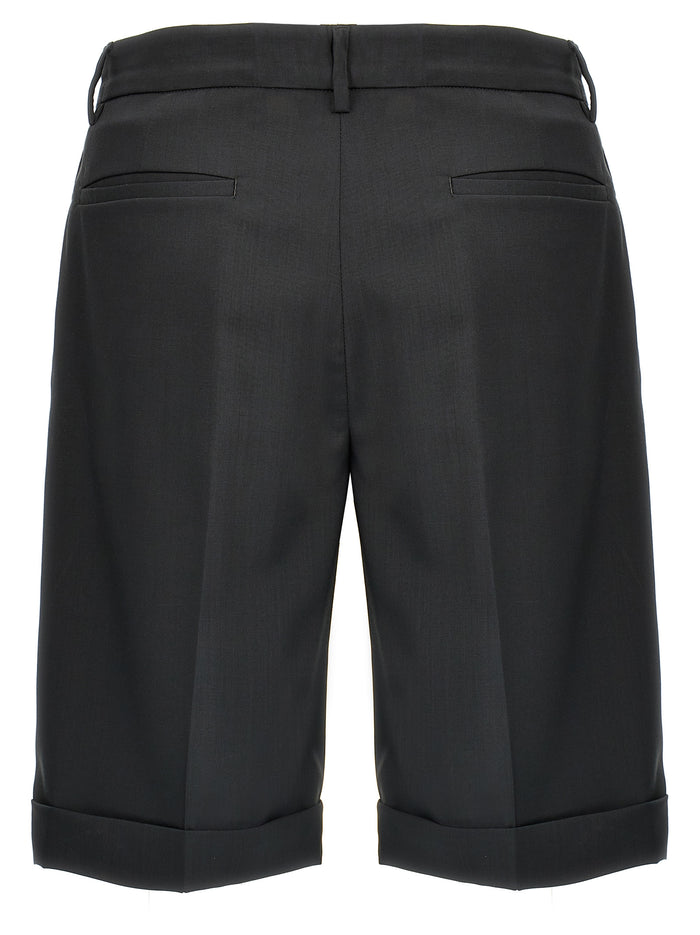 Scandola Tropical bermuda shorts Gray Virgin Wool Bermuda