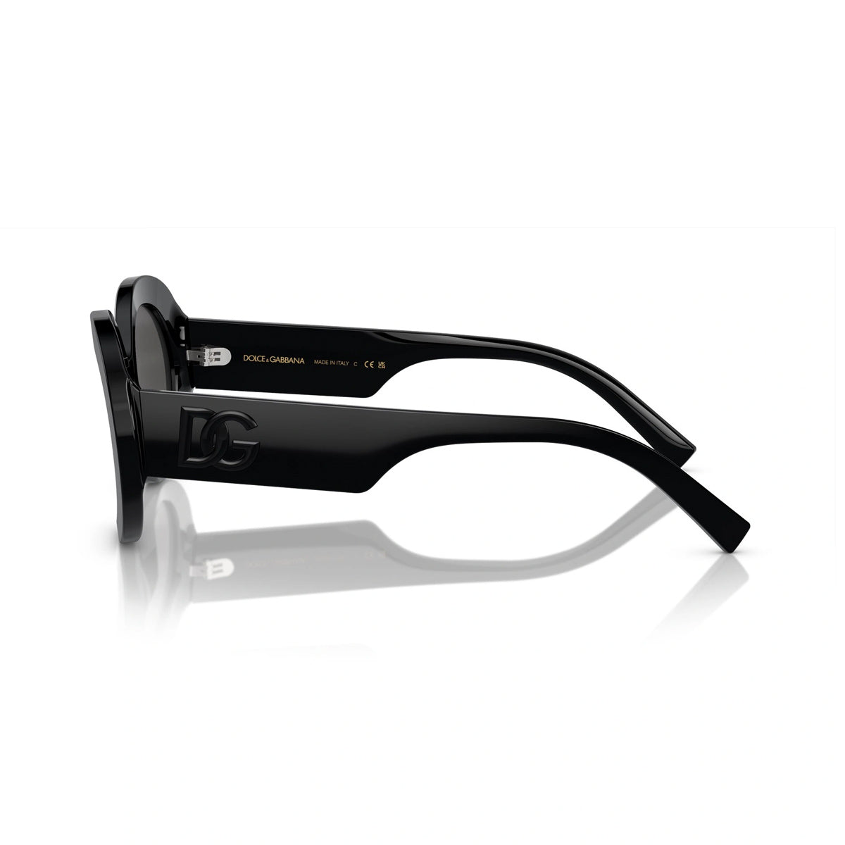 DG4448 Linea DG LOGO 501-87 Black Nero Acetate Occhiali Sole