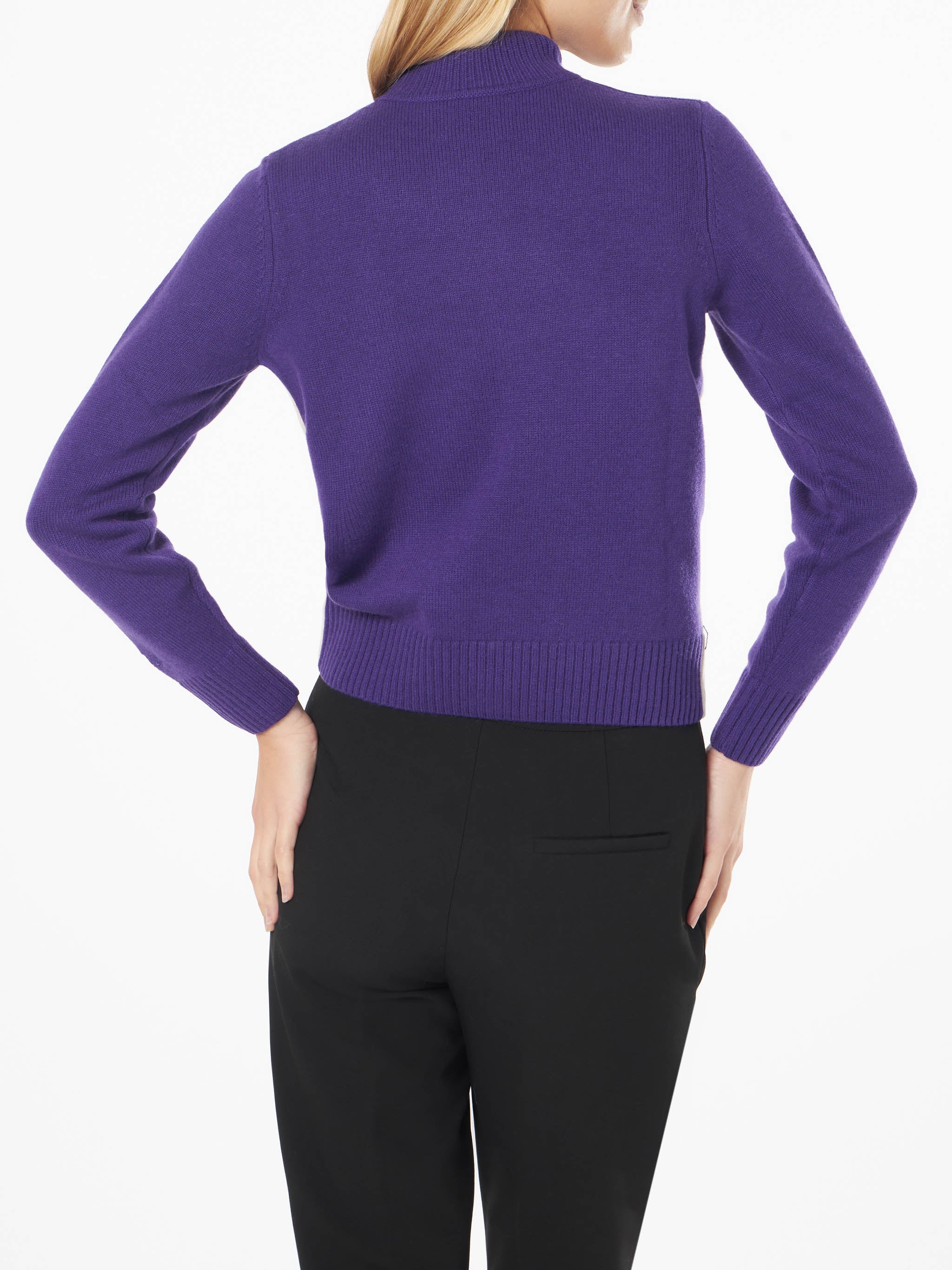 Peak Purple Sweater With Mont Rosè Postcard Pink