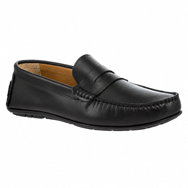 Ike Behar Black Penny Loafers