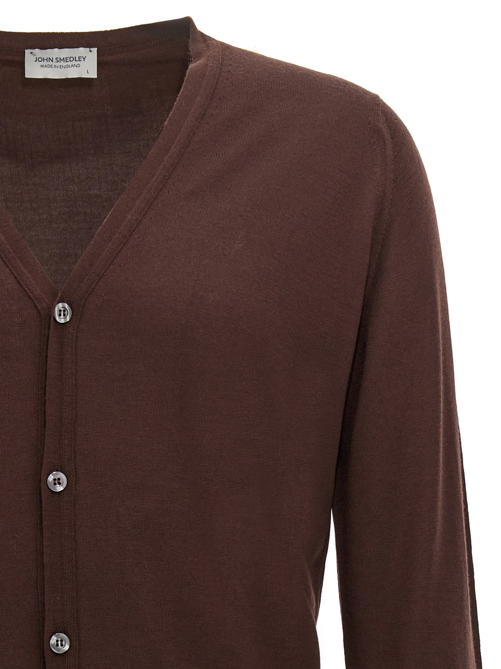 Petworth cardigan Brown Wool Sweater, Cardigans