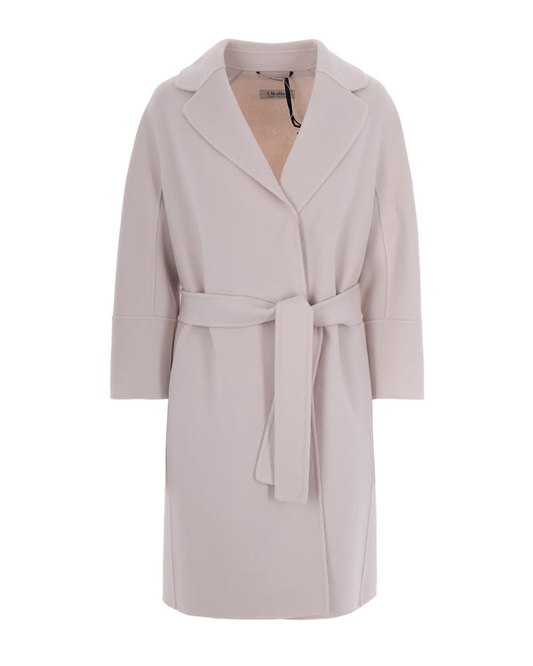 Coat Cocoon Ivory Virgin Wool