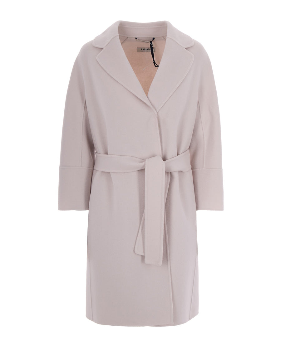 Coat Cocoon Ivory Virgin Wool