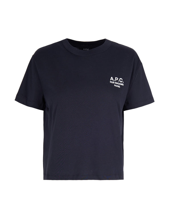 T-Shirt Boxy Rue Madame Dark Navy-Ecru Navy/ecru Organic Cotton T-shirts & Jerseys