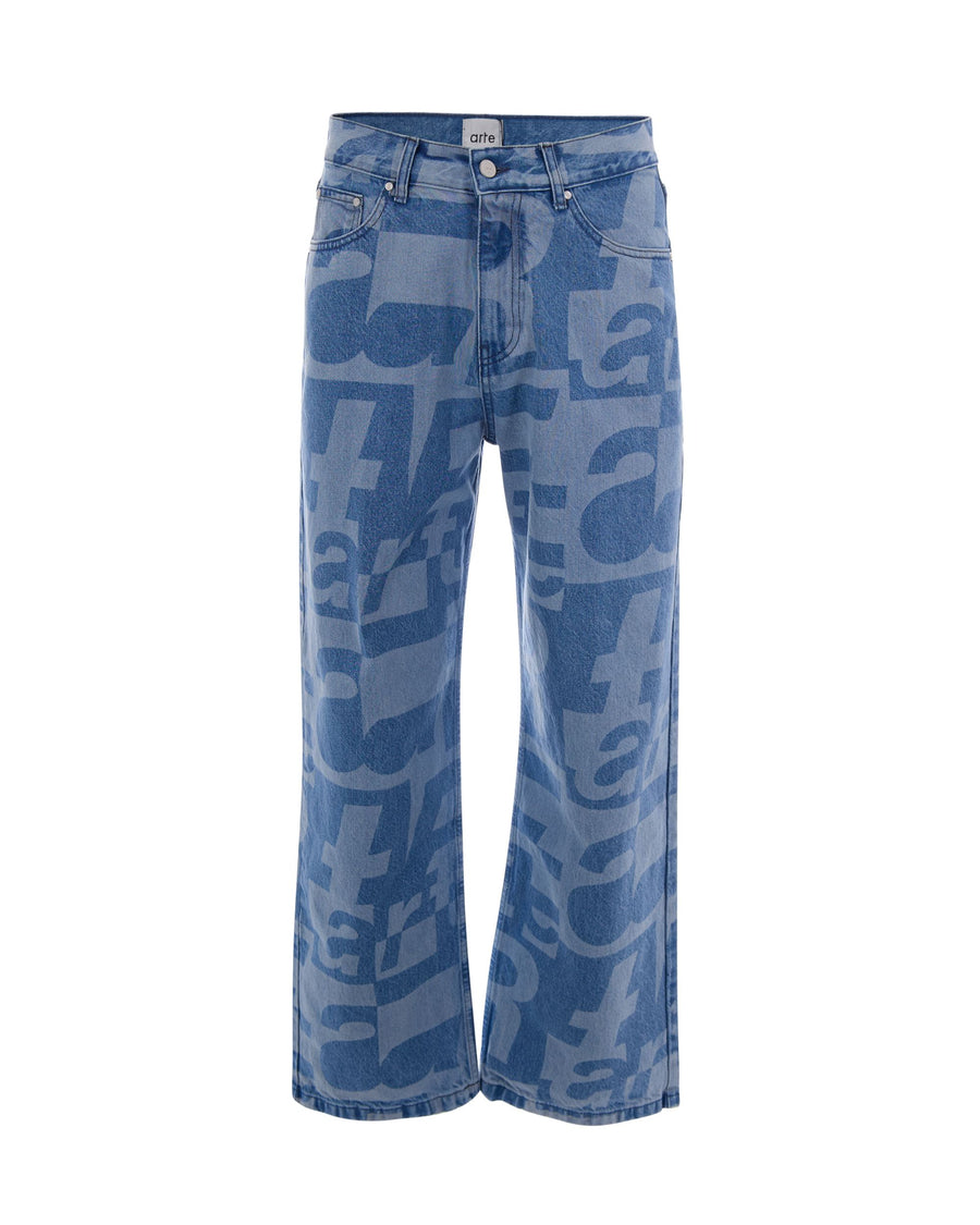 Jeans Raw Denim Cotton Trousers