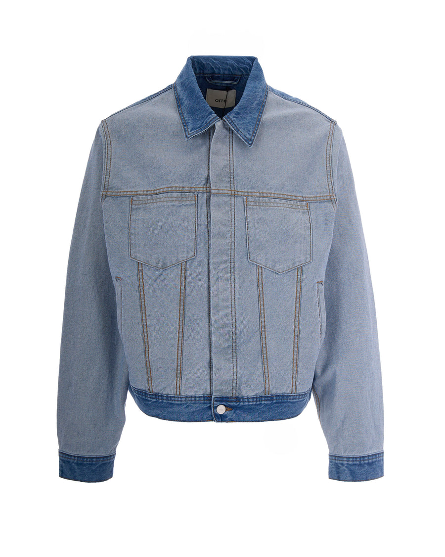 Denim Jacket Inside Out Bleach Cotton