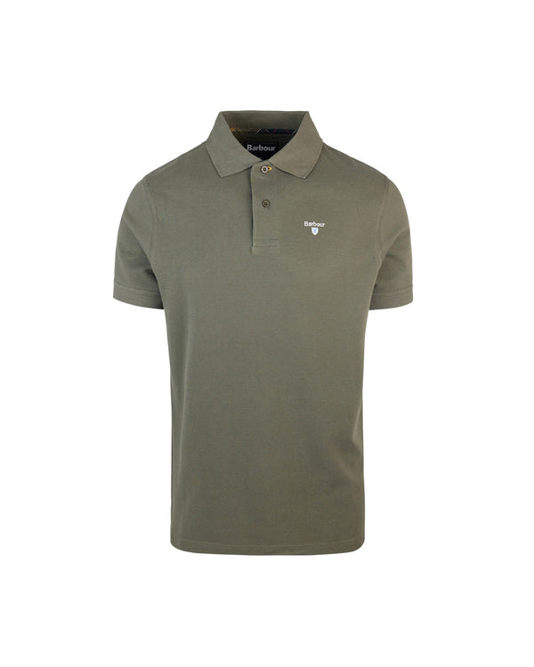 Piqué Polo Shirt Green Cotton