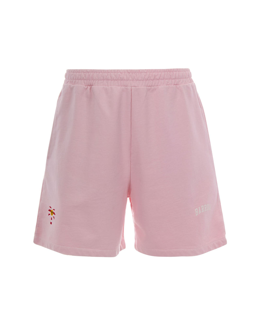 Bermuda Shorts Felpa Light Rose Cotton