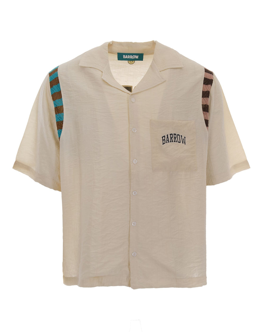 Bowling Shirt Cream Viscose Polyamide/nylon