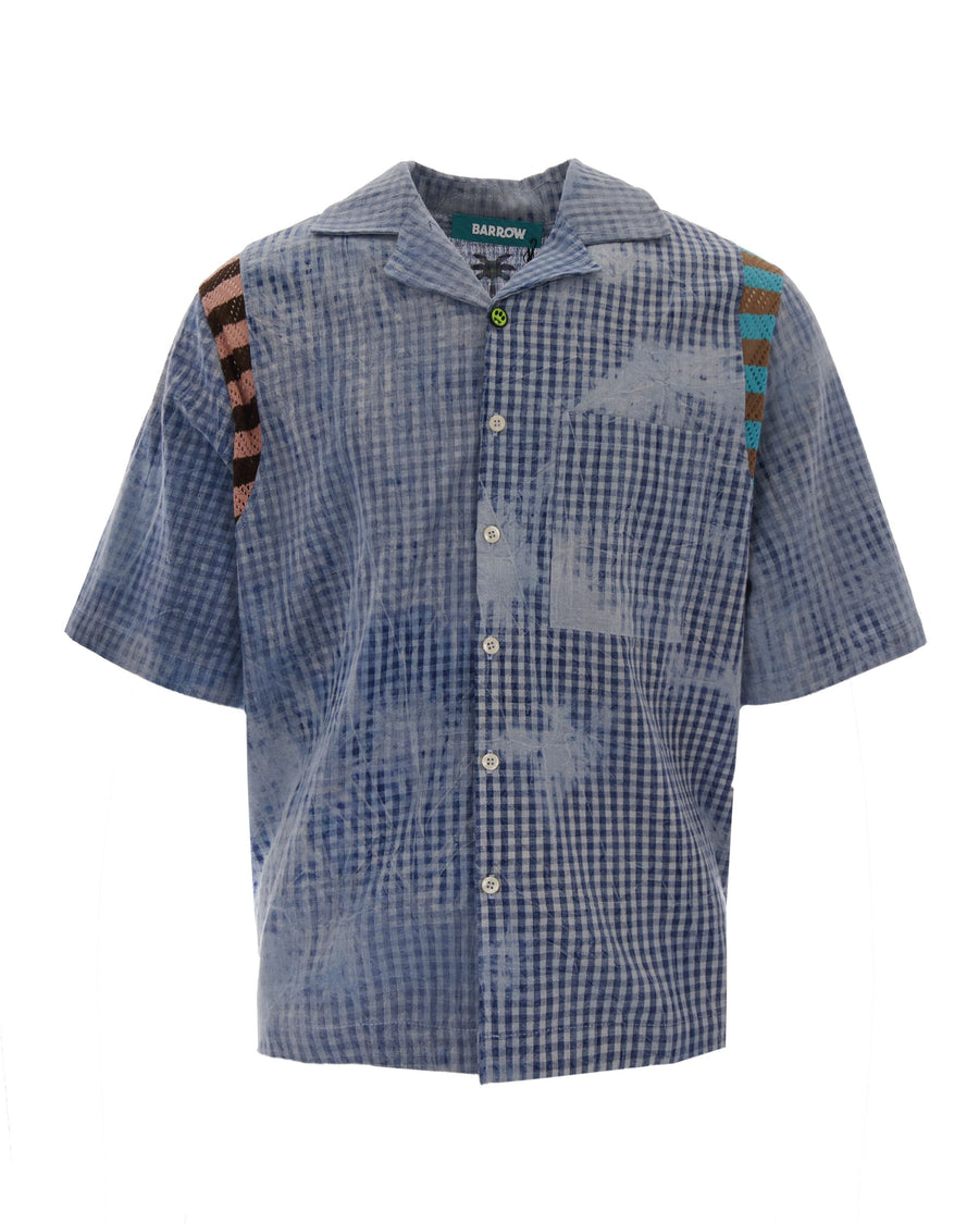 Bowling Shirt Light Blue Main Cotton; Insert Cotton