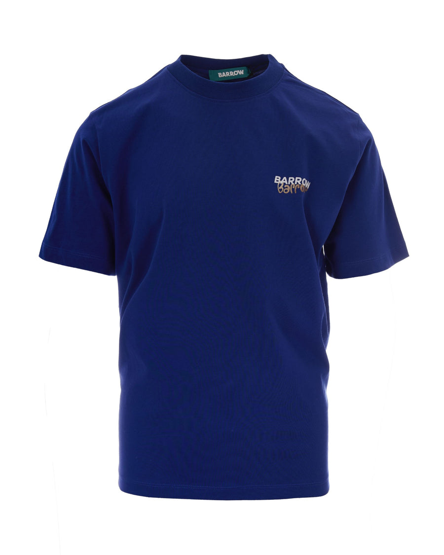 T-Shirt Bear Blue Ink Cotton T-shirts