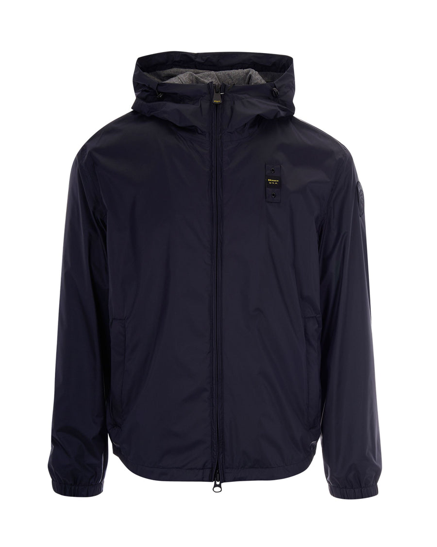 Nylon Jacket Carruth Blue Polyamide Cotton