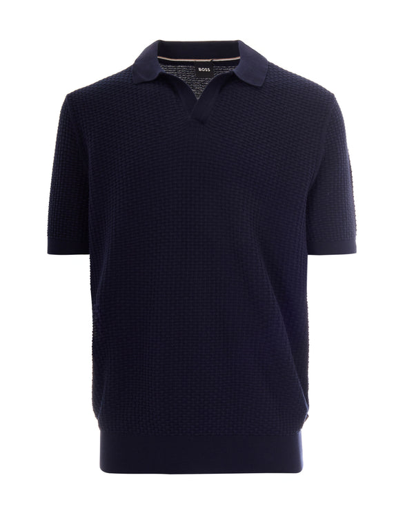 Polo Natalo Dark Blue Cotton Shirts