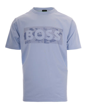 T-Shirt Logo Grafico Open Blue Cotton T-shirts